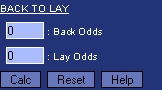 Back Odds to Lay Odds