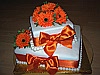 2 Tier Stack Wedding Cake